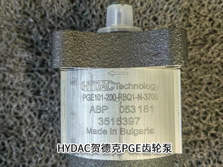 德国HYDAC贺德克PGE101-200-RBQ1-N-3700齿轮泵PGE系列